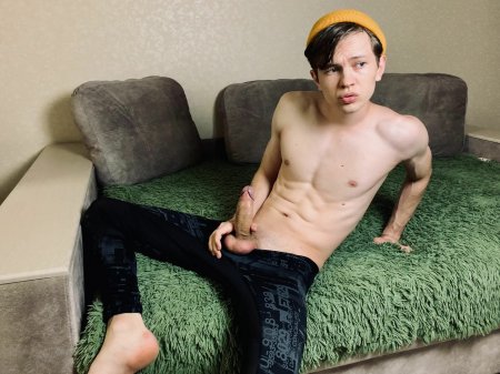 Teenage boy jerking off