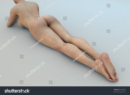 Laying on my Stomach naked stock