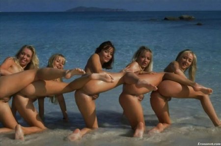 Naked group shots