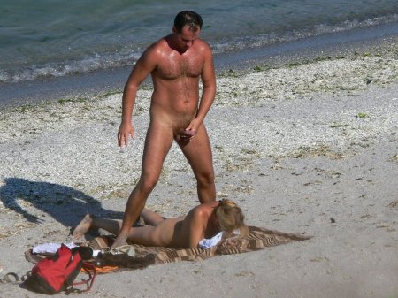Erection nudist beach