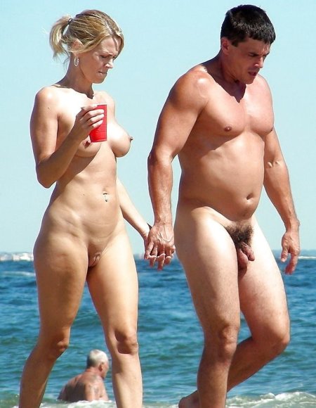 Naked married couples on the beach