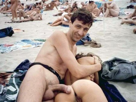 Uncontrollable erection on the beach