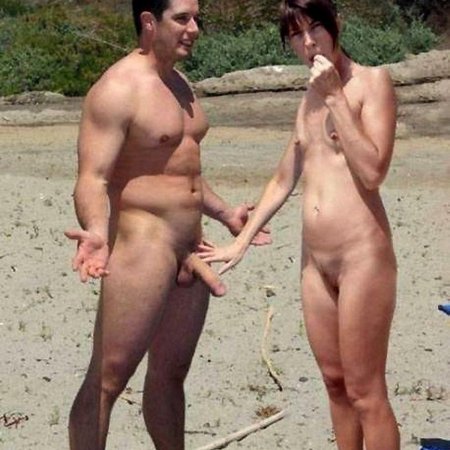 Naked couples with erections at a festival