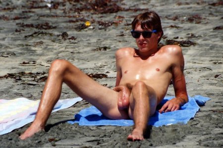 Male Handjob on the beach