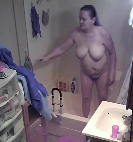 Mom in shower hidden camera
