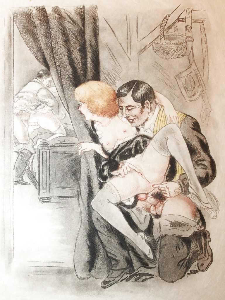 Erotic retro illustrations