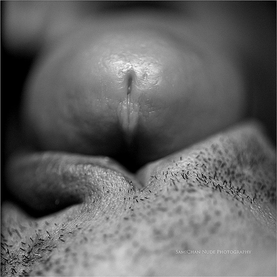 Vagina Macro-shooting is black and white
