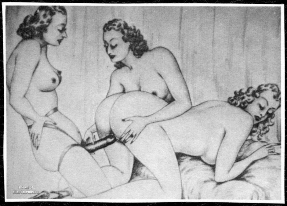 Pornography retro drawings sister