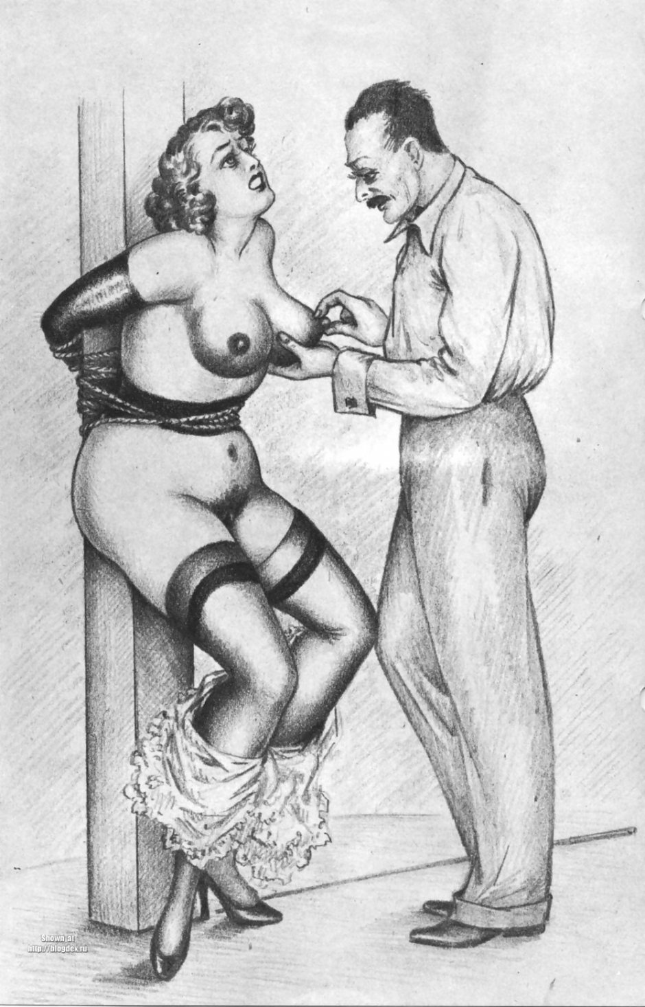 Erotic retro illustrations