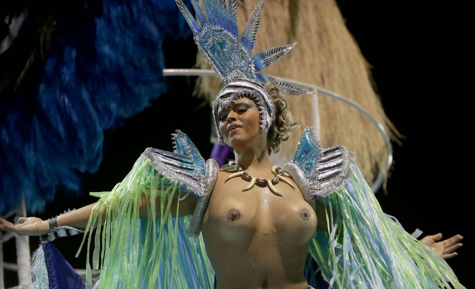 Naked Brazilians on the Carnival in Rio de Janeiro