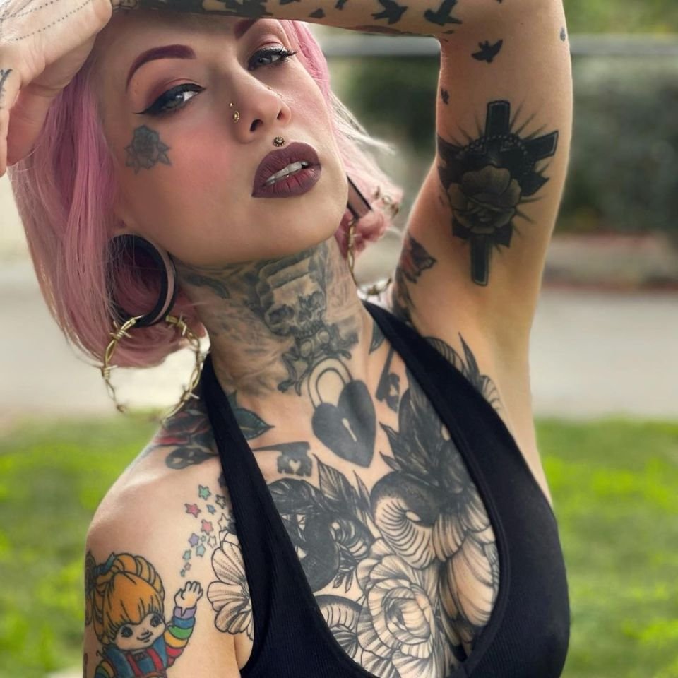 Tattoo Piercing Porn - Tattoo Girl Porn - 62 porn photo