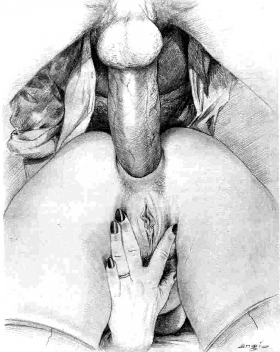 Pornographic drawings with a pencil