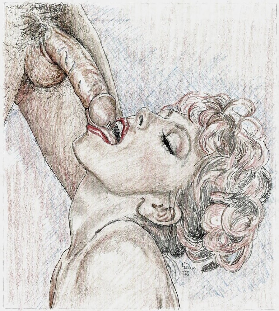 Erotic drawings with a pencil