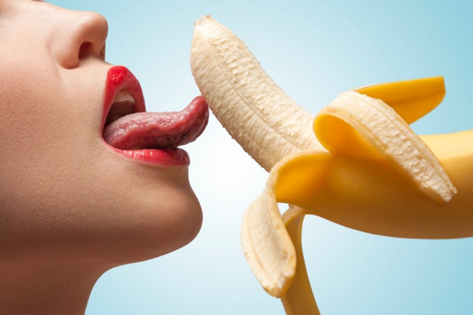 Girl with a banana