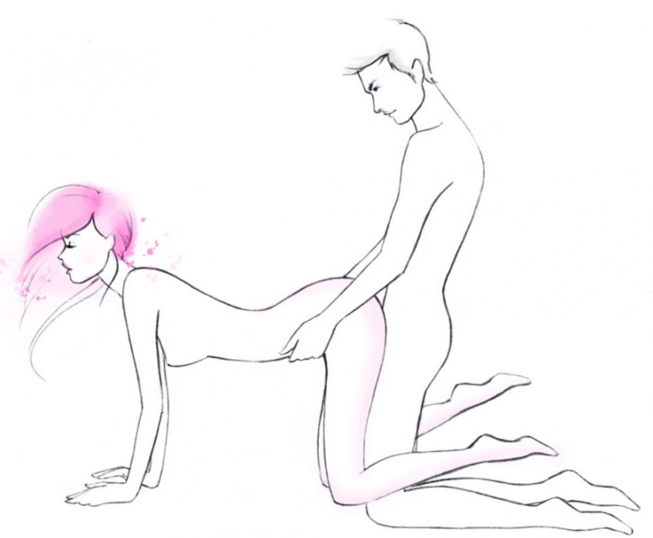 Erotic poses in sketches