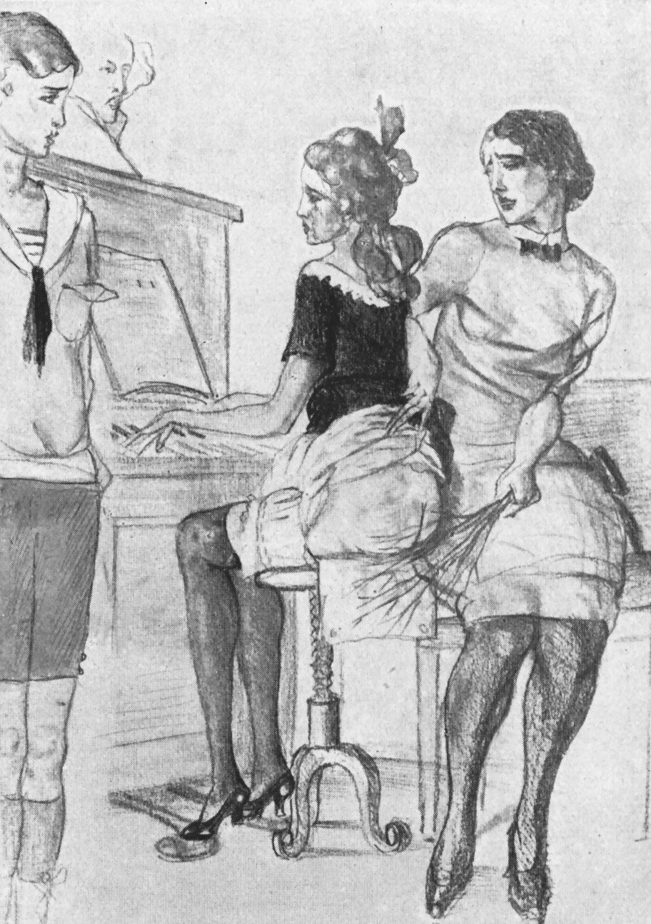 Bodily punishment of women drawings