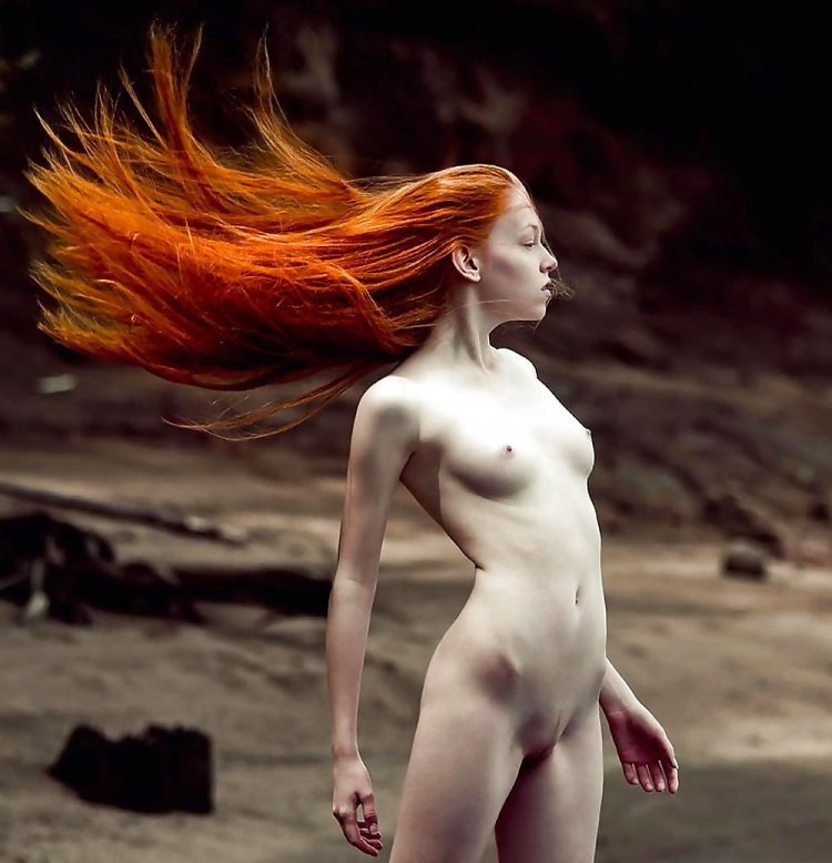 Naked women with red hair