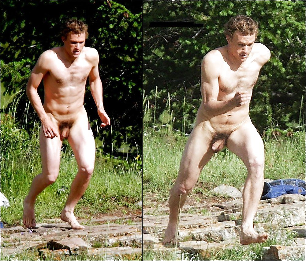 Celebrity men caught naked