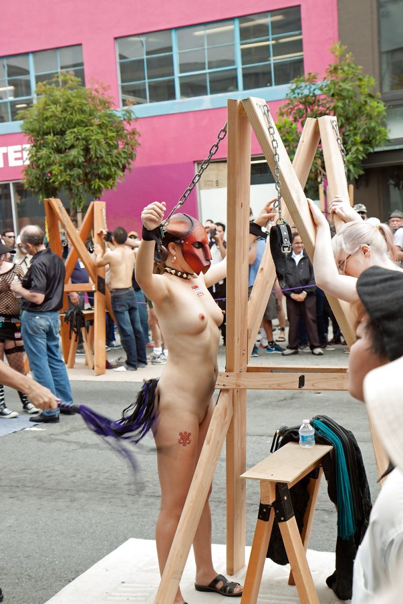 Public humiliation of BDSM on the street