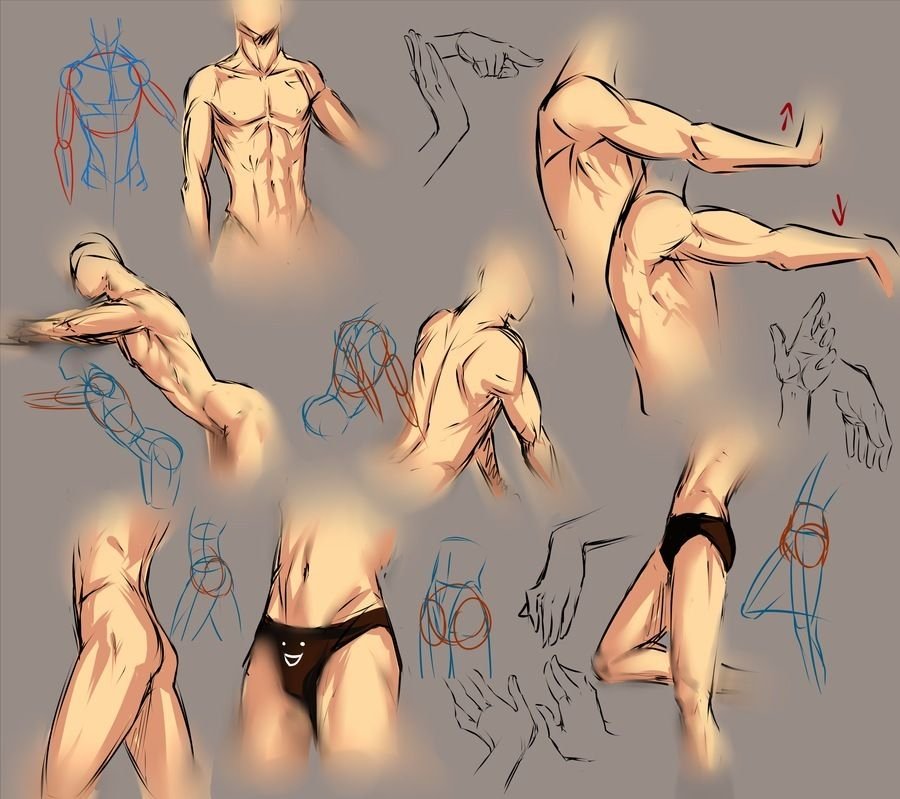 Erotic male poses