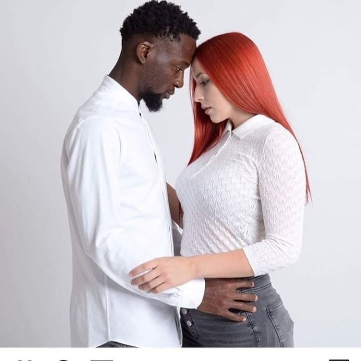 Dark -skinned guy and white girl