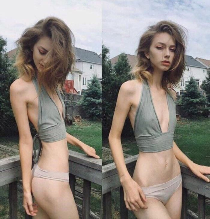 Blonde in pink shorts