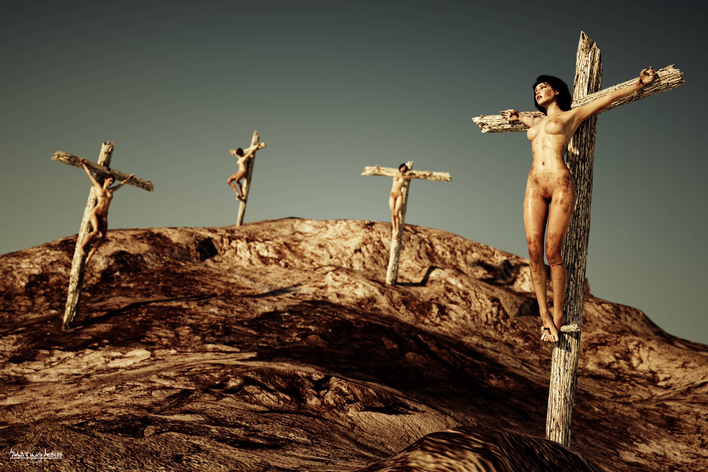 Crucifixion naked