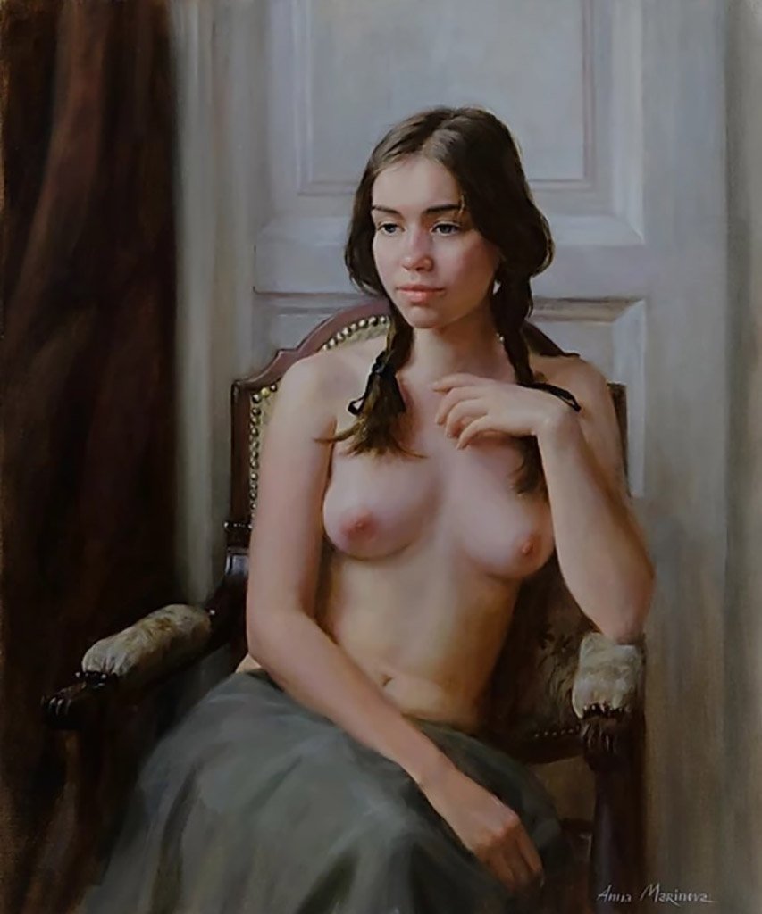 Portrait of nude