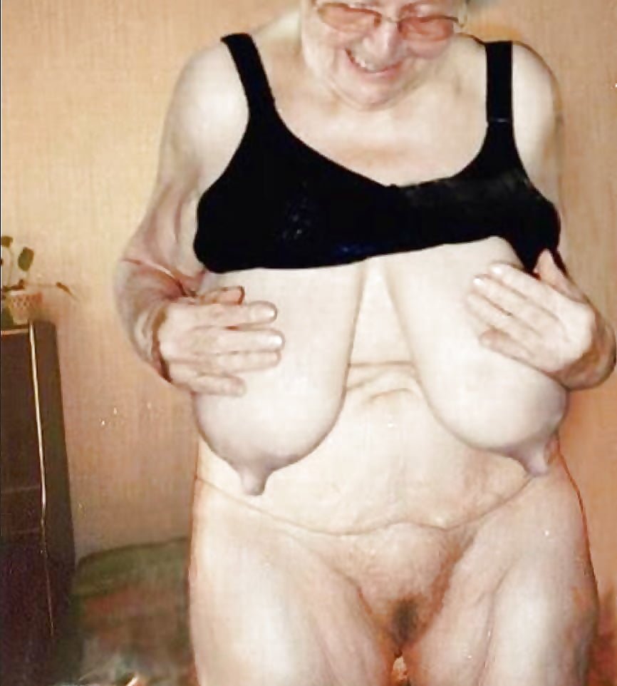 Elderly with large breasts
