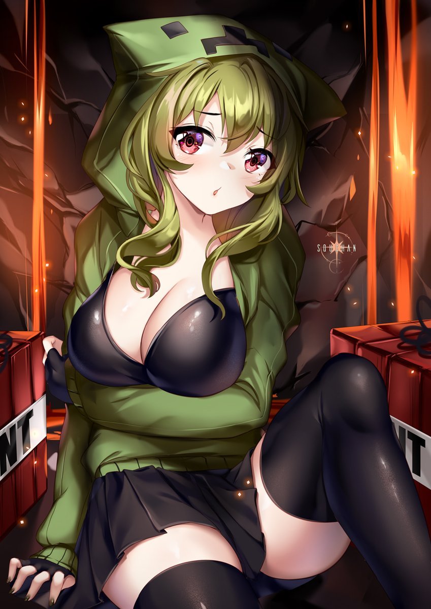 Minecraft Cryper girl