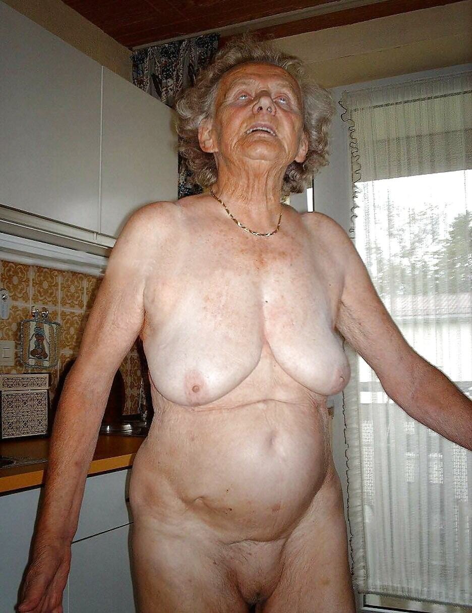 Beautiful naked elderly women
