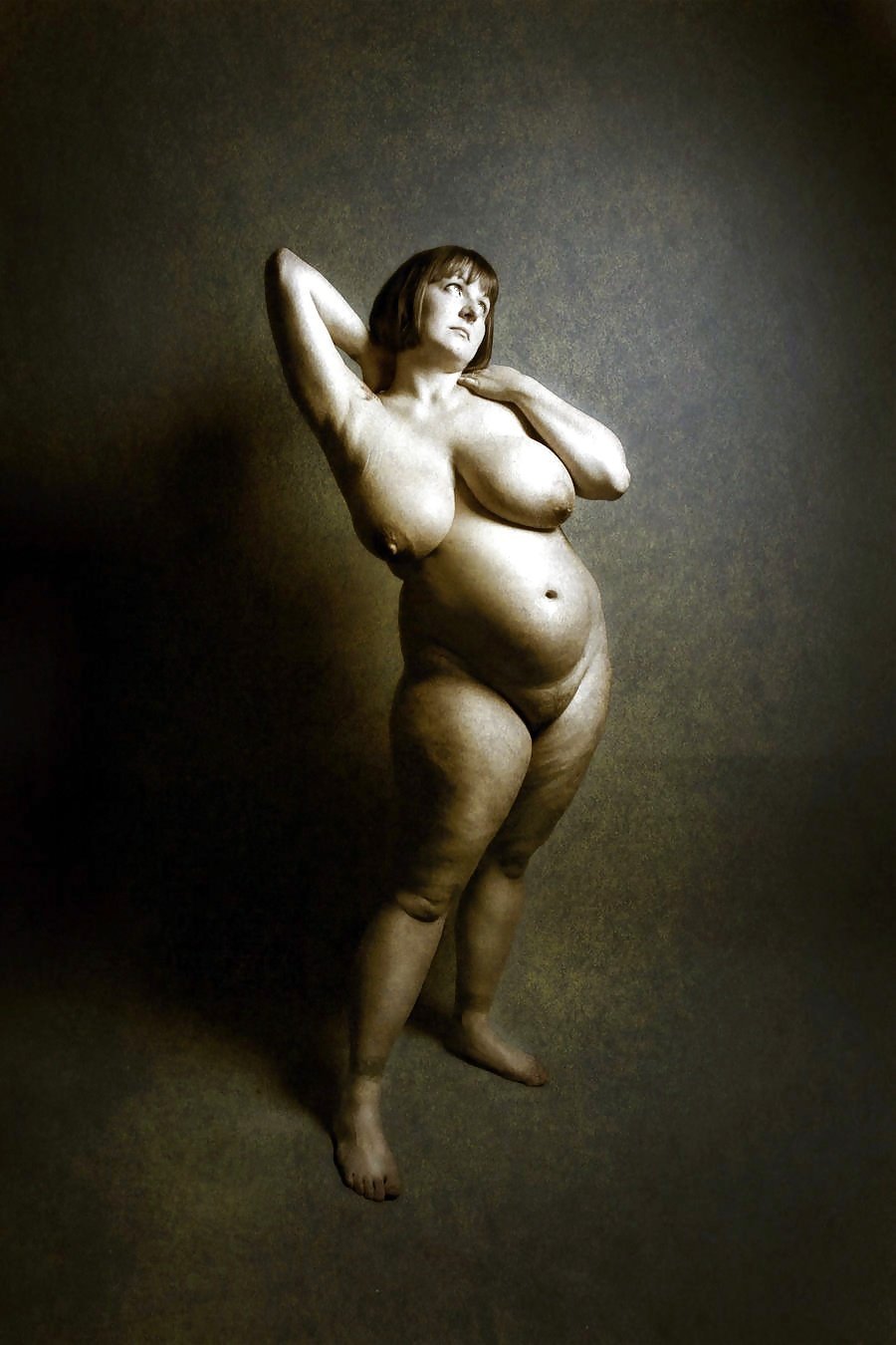 Naked women with full legs