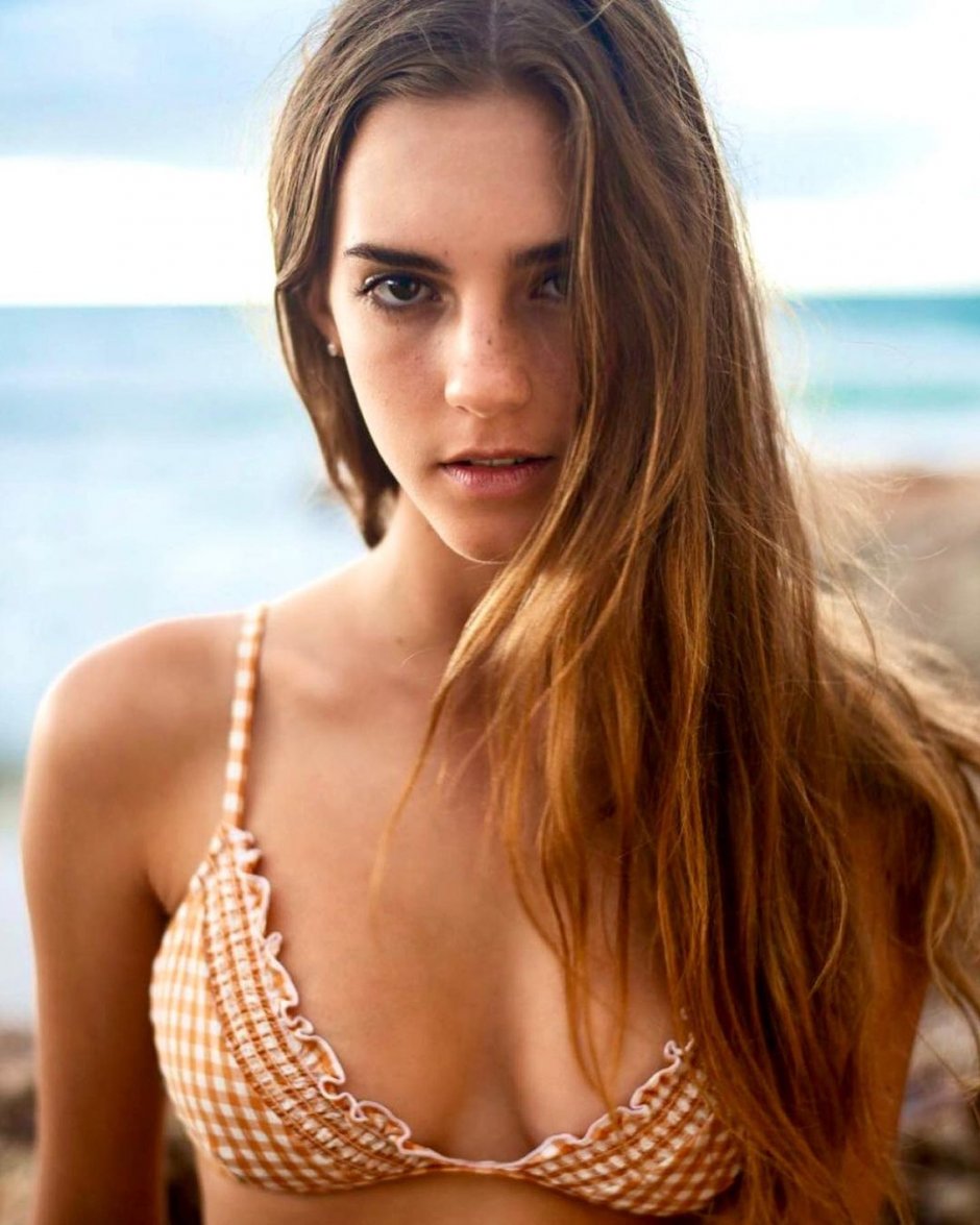 Emily Feld in a swimsuit