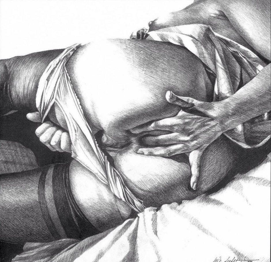 Erotic drawings are sleeping
