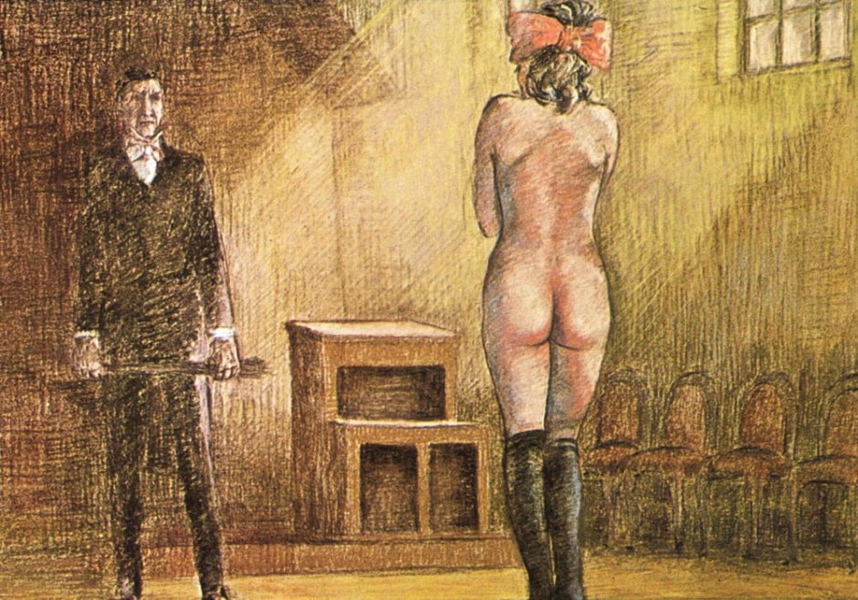 Punishment with rods of a naked girl picture