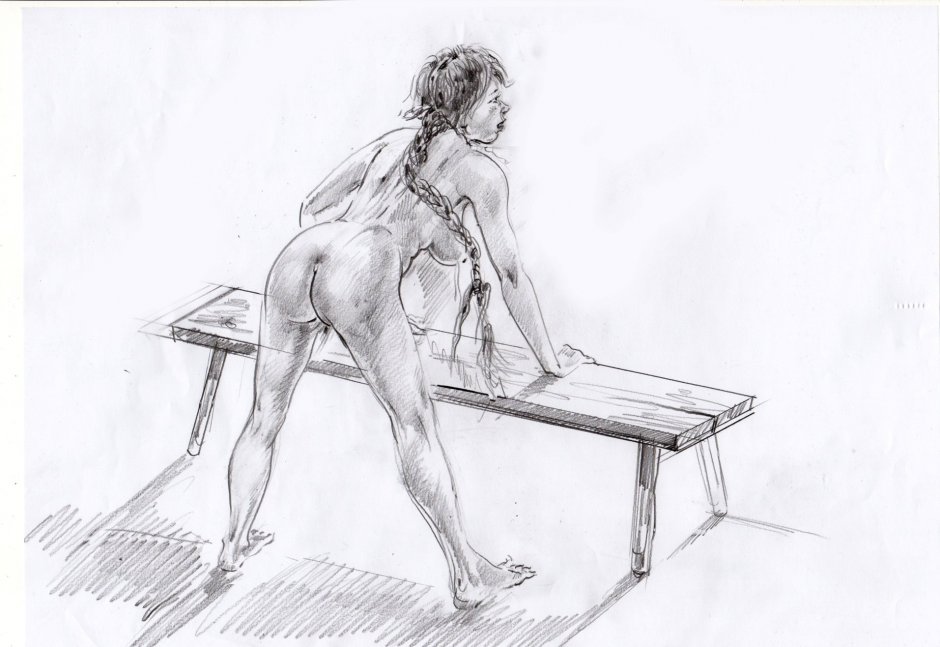 Naked punishment drawings