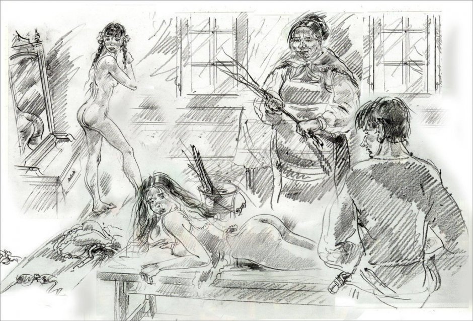 Punishment of girls flogging