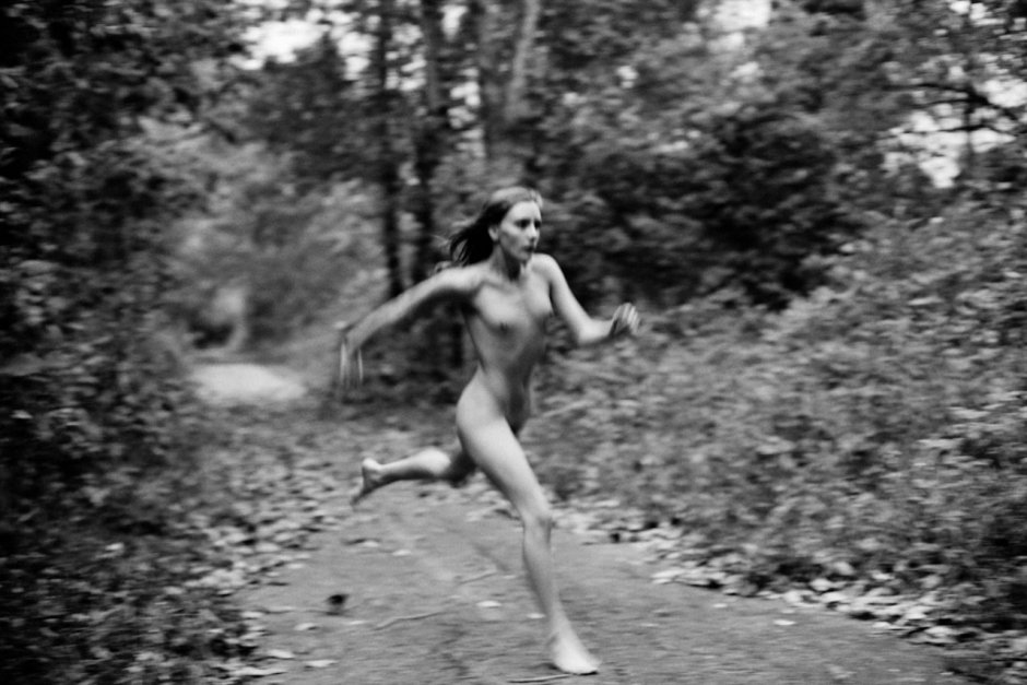 Morning run naked