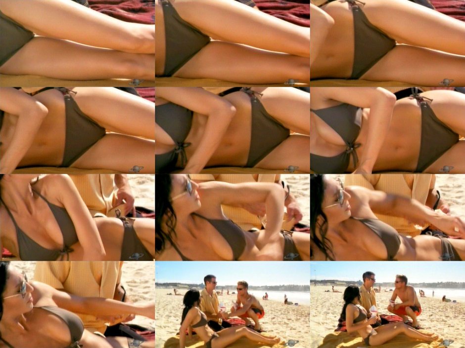 Claudia Black in underwear