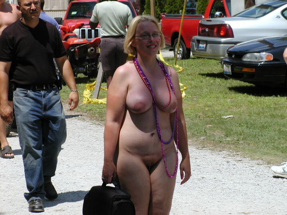 Elderly naked in public