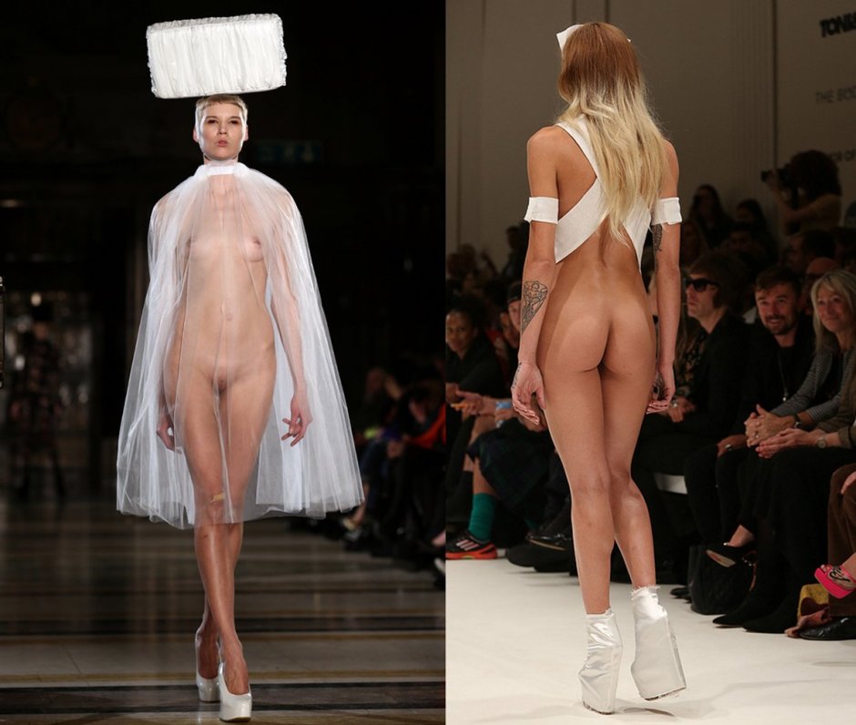 Naked women in make -up