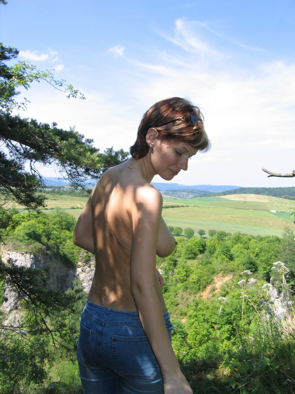 Small boobs in nature