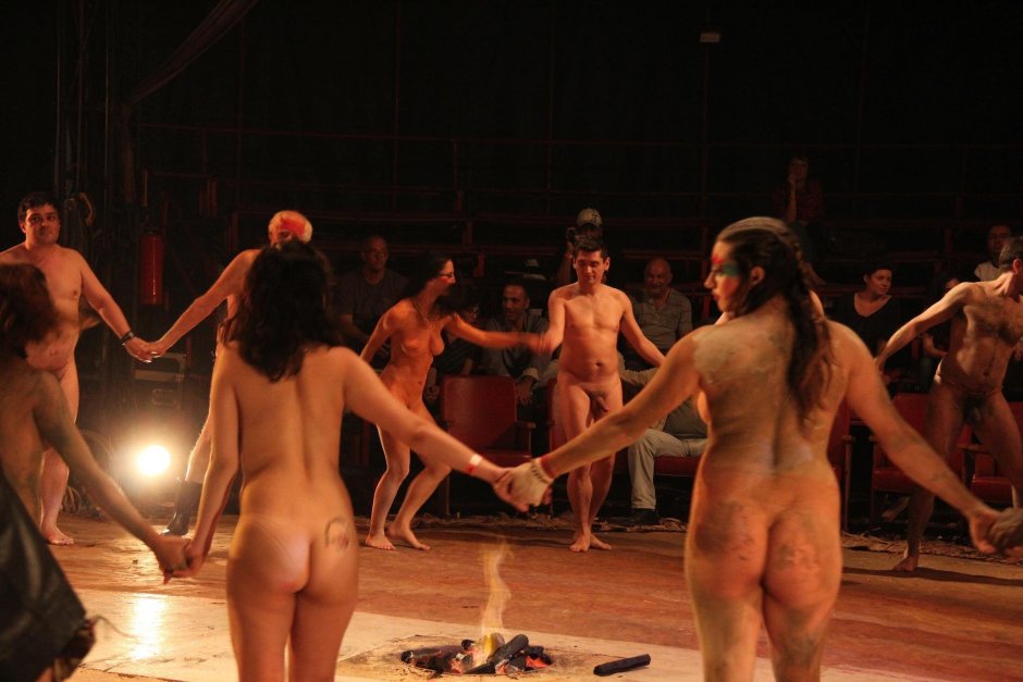 Naked actresses in performances