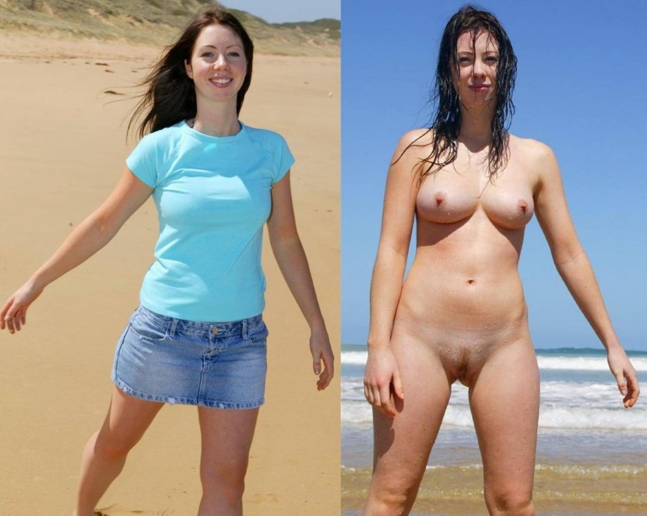 Dressed and striped women