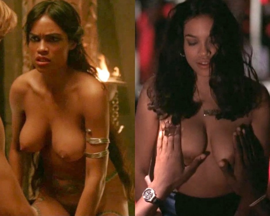 Rosario Dawson merged naked