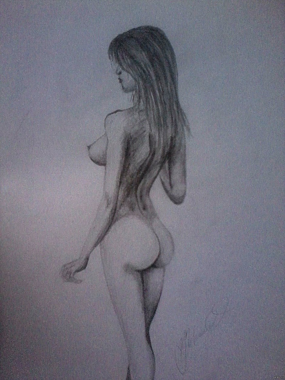 Erotic drawings with a pencil