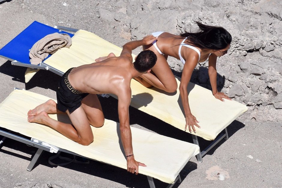 Nicole Scherzinger Toples on the Beach