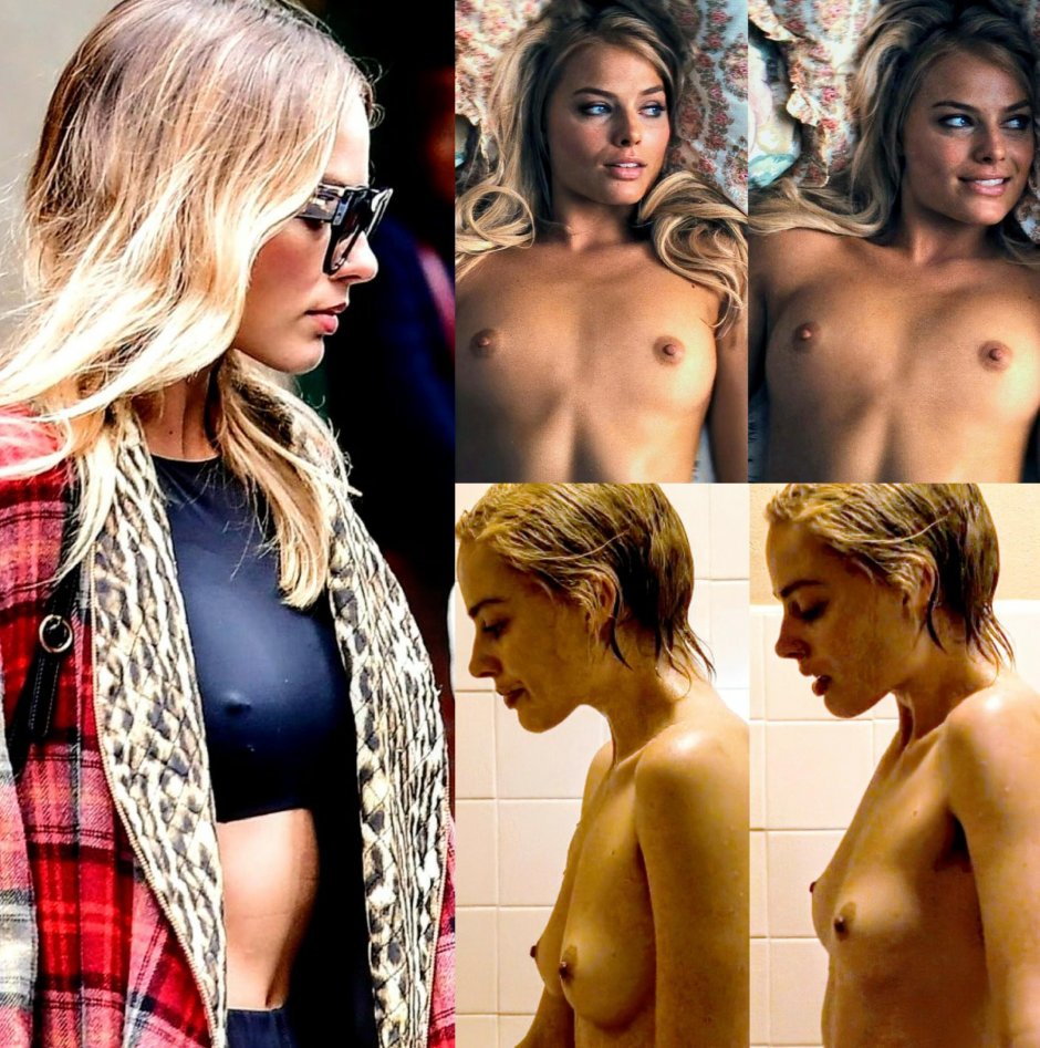 Margot Robbie Wolf with Wall Street Naked