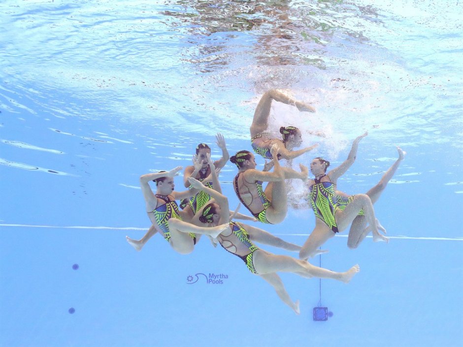 Legs female swimming