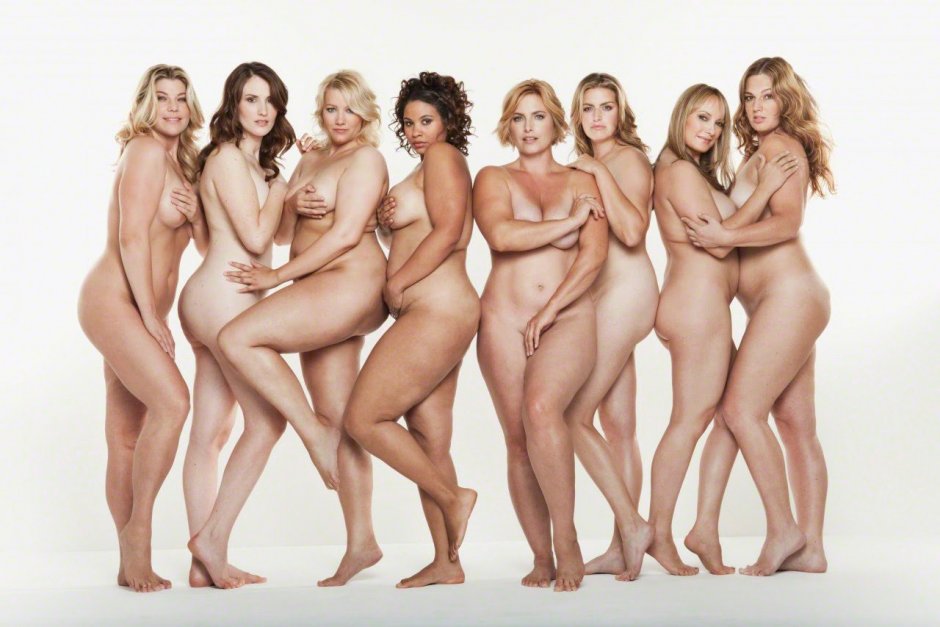 Many naked women of different ages